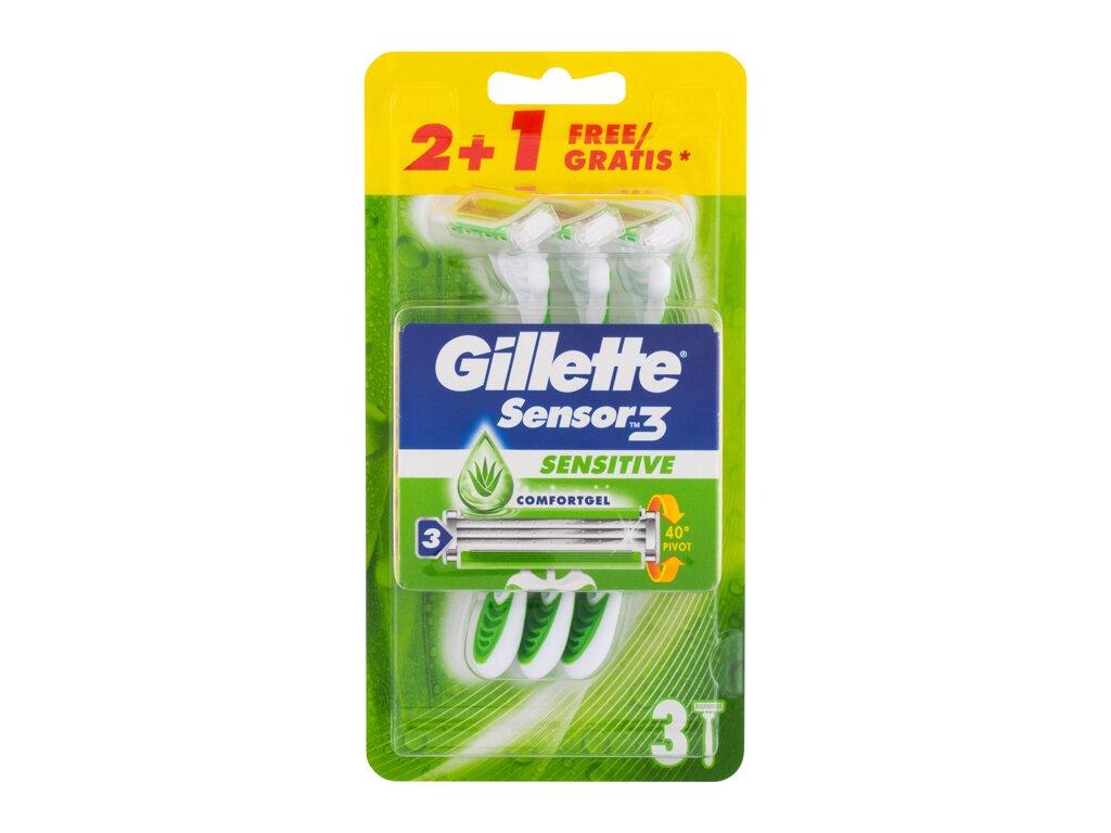 E-shop Gillette Blue 3 Sensitive jednorázové čepielky 3ks