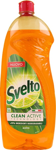 Svelto Vinegar Clean Active Aceto  čistiaci prostriedok na riad 930 ml