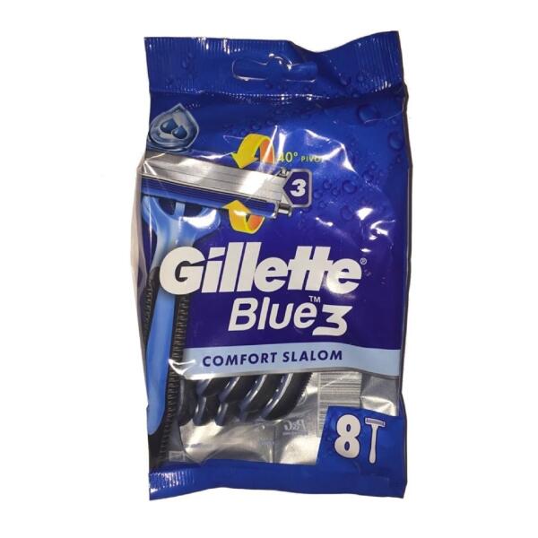 E-shop Gillette Blue 3 COMFORT SLALOM 8ks