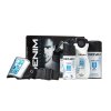 denim performance men s gift set shaving foam 300ml deo spray 150ml shower gel 250ml run belt (1)