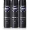 nivea men deep black carbon darkwood antiperspirant v spreji 3 x 150 ml vyhodne balenie pre muzov