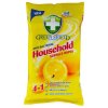 Green Shield vlhčené utierky na povrchy 4v1 antibacterial Citrón 50 ks