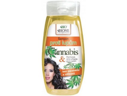 41202 bc bione cosmetics bio cannabis sampon na vlasy proti lupum 260 ml
