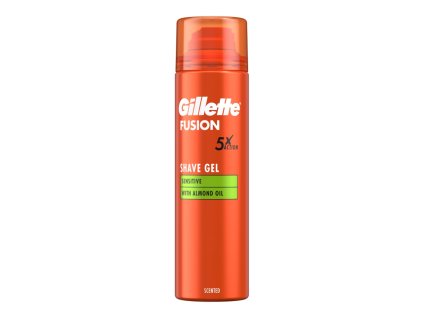 62067 1 gillette fusion sensitive gel na holeni almond oil 200 ml