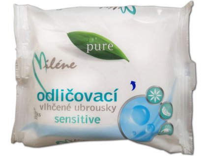 milene pure sensitive odlicovaci vlhcene ubrousky 25 ks