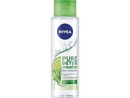 48780 nivea pure detox micellar sampon na vlasy 400 ml