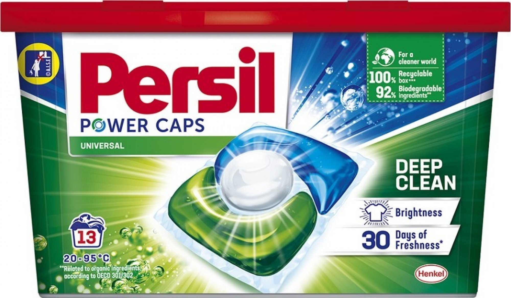 Persil Power Caps Universal kapsule 13 PD  + Persil cestovný gél 75ml Gratis!