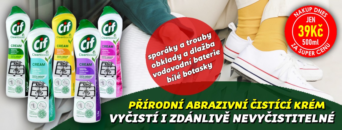 NAKUP DNES -CIF CREAM Krémový abrazivní čistící přípravek 500ml