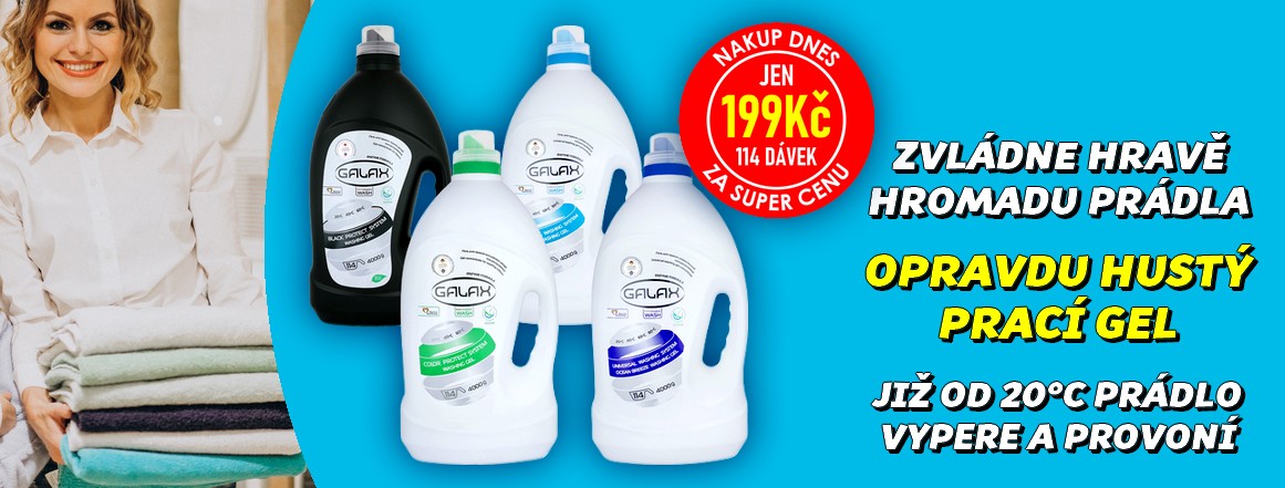 NAKUP DNES - GALAX Prací gel 4L (114dávek)