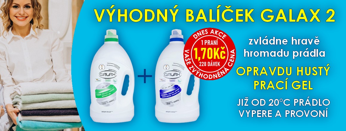 AKCE - VÝHODNÝ BALÍČEK GALAX 2 (GALAX PRACÍ GEL 8L (228DÁVEK))