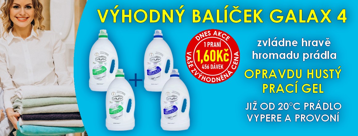 AKCE - VÝHODNÝ BALÍČEK GALAX 4 (GALAX PRACÍ GEL 16L (456DÁVEK))