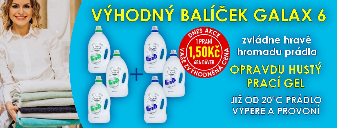 AKCE - VÝHODNÝ BALÍČEK GALAX 6 (GALAX PRACÍ GEL 24L (684DÁVEK))