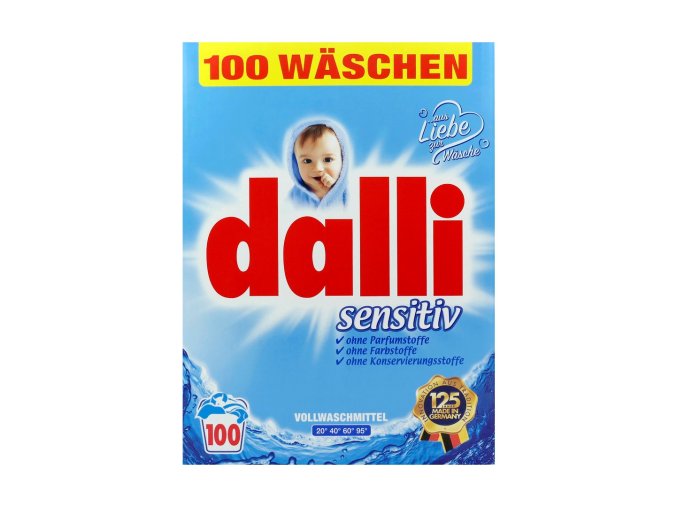 dalli sensitiv praci prasek 6a5kg 100davek