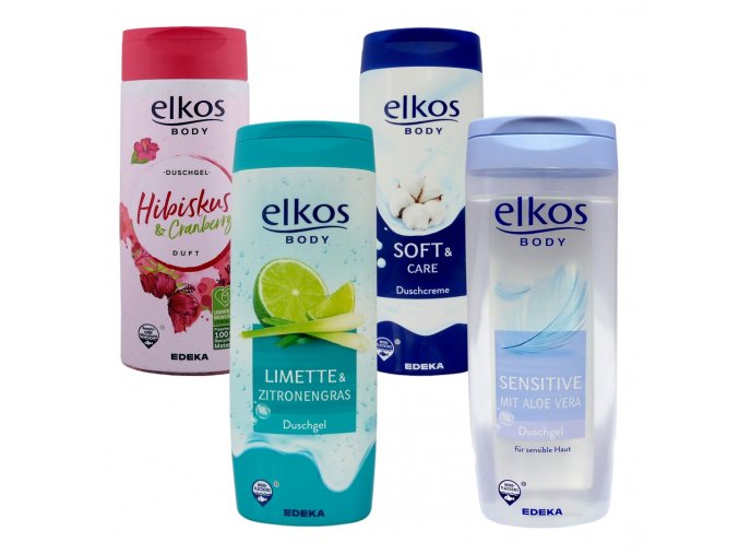 elkos body duschgel 300ml 4druhy