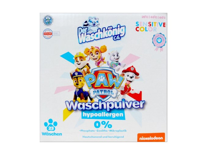 waschkonig paw patrol praci prasek 23davek