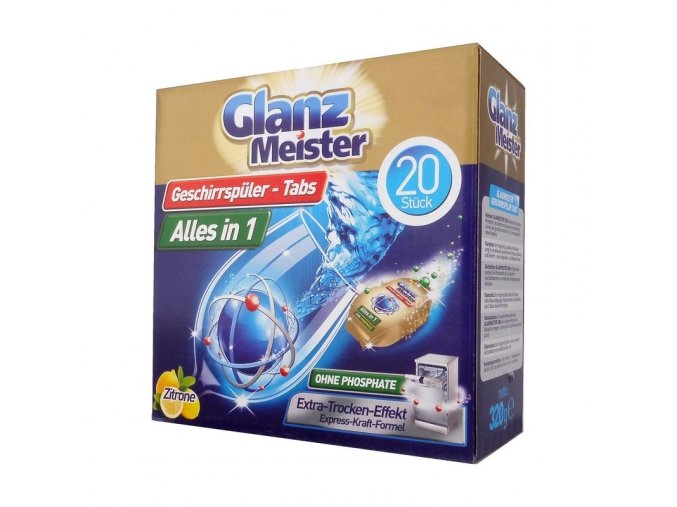 glanz meister tablety do mycky 20ks