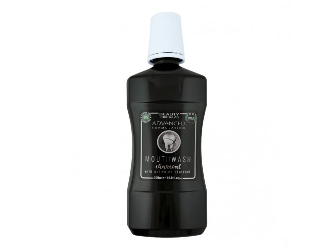 beauty formulas advanced formulation charcoal mouthwash 500ml