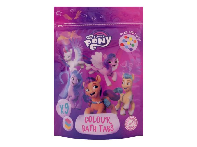 my little pony colour bath tabs 9x16g 144g