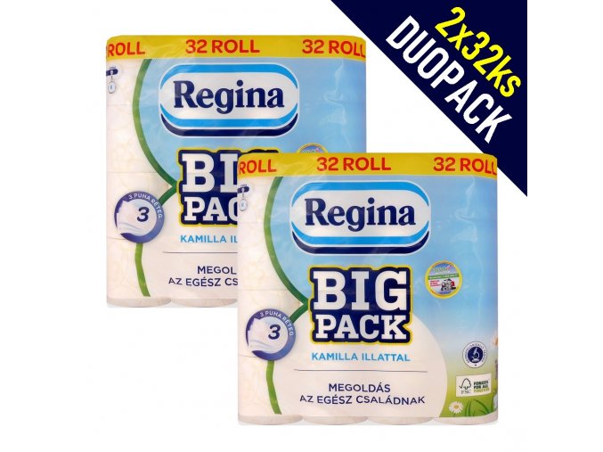 regina big pack toaletni papir duopack 2x32ks