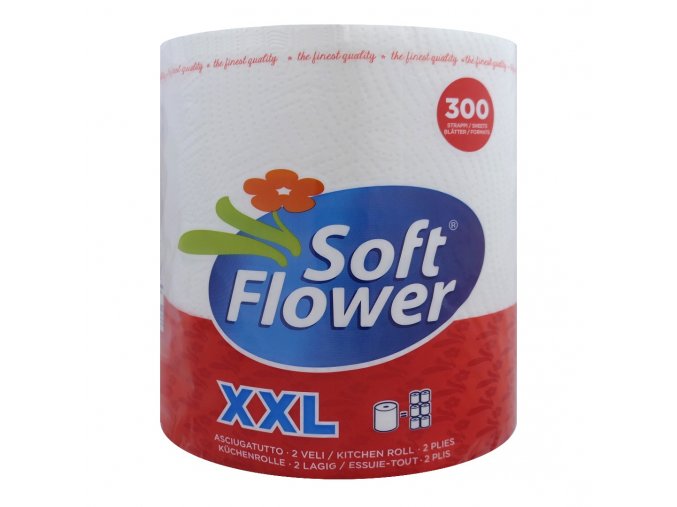 soft flower xxl kuchynske uterky 2vrstve 1role