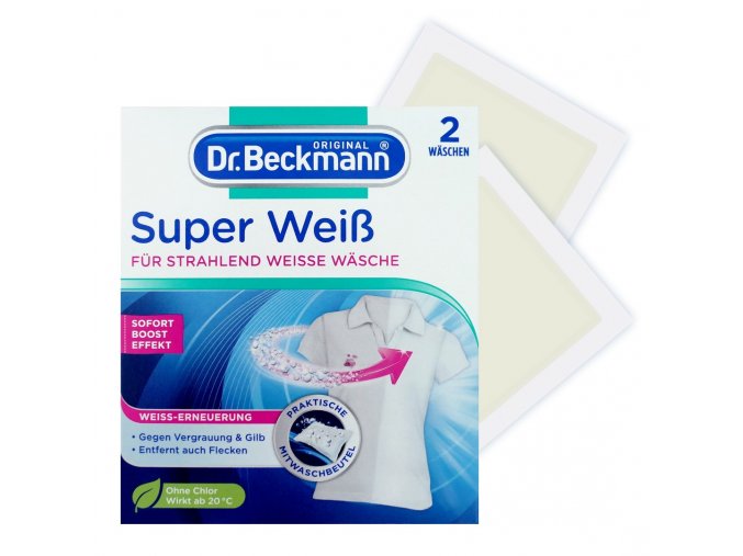 dr beckmann super weiss 2waschen 2x40g titulka