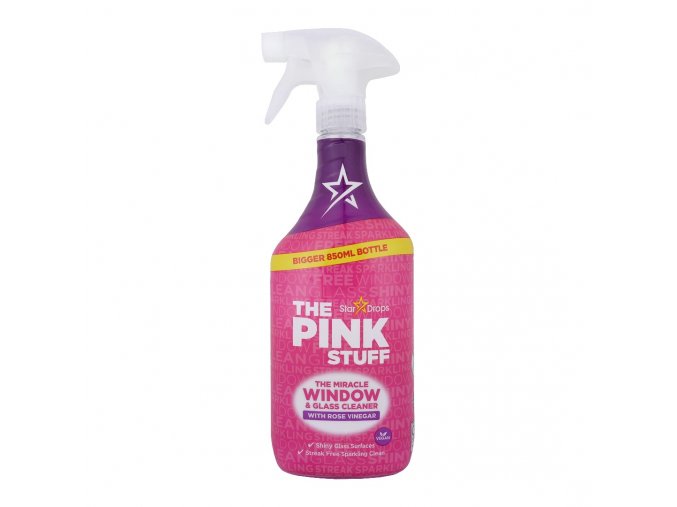 pink stuff miracle window glass cleaner with rose vinegar 850ml