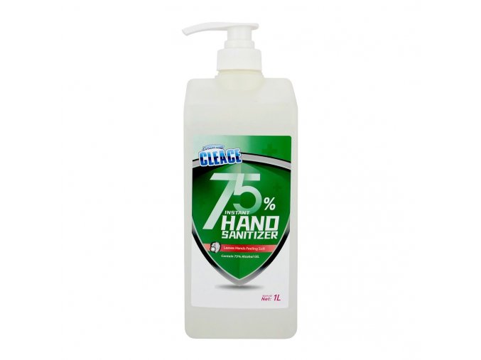 cleace hand sanitizer 75procentni alkoholovy cistic pumpicka 1l