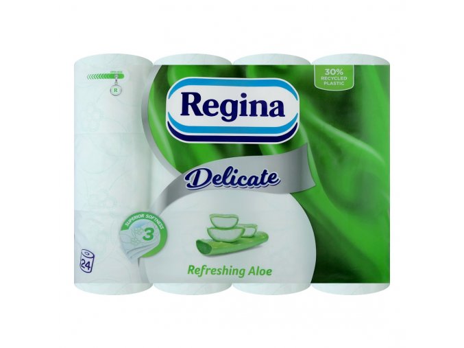 regina delicate toaletni papir trivrstvy 24roli refreshing aloe