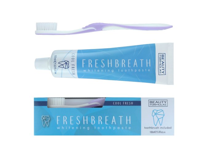 beauty formulas freshbreath cool fresh belici pasta 100ml plus zubni kartacek 1ks