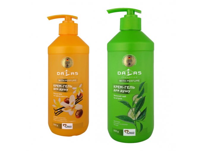 dalas with perfume kremovy gel do sprchy 500g 2druhy