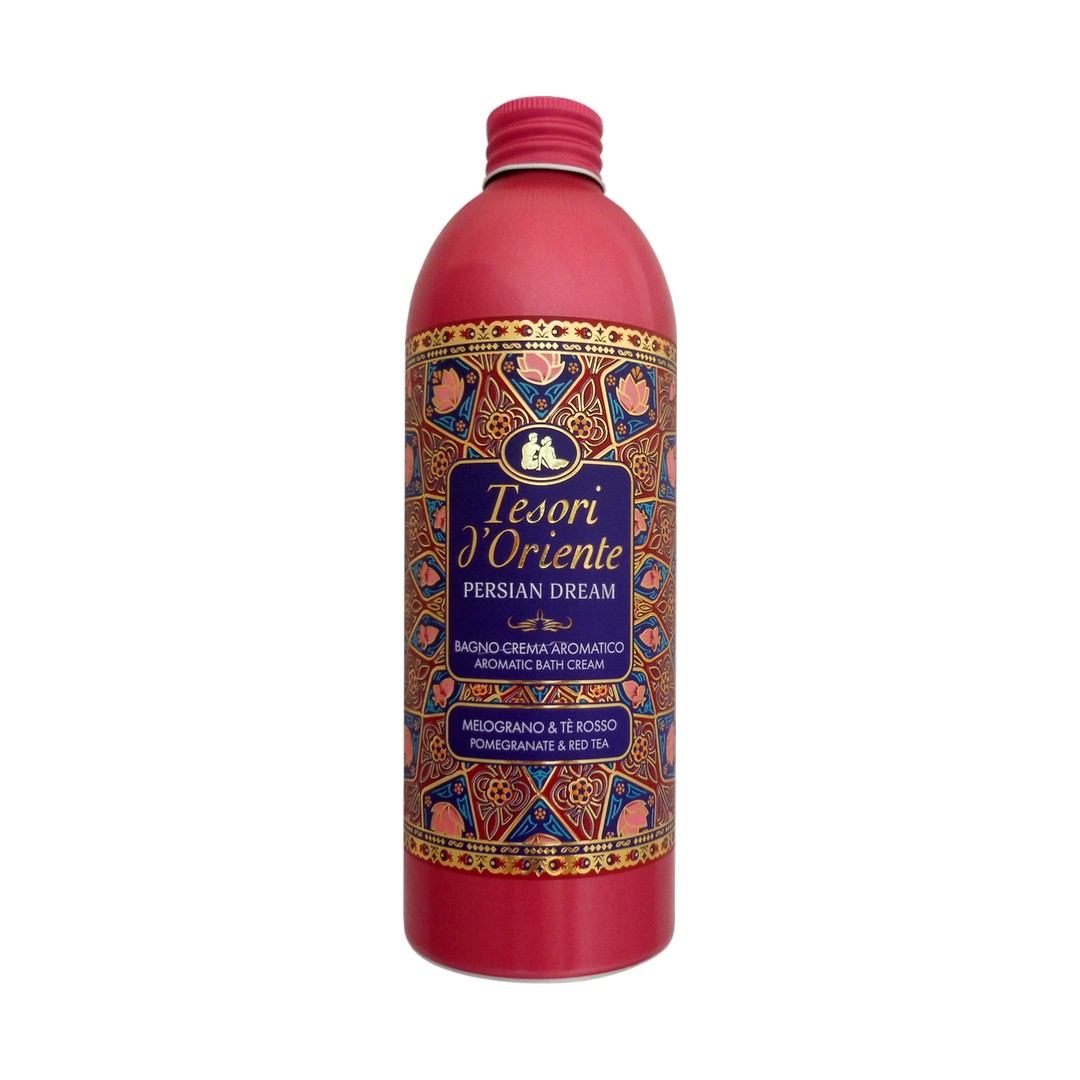 Tesori d'Oriente (Itálie) TESORI d'ORIENTE Parfémovaný krém do koupele 500ml Vůně TESORI d'ORIENTE: PERSIAN DREAM (modro-červená)