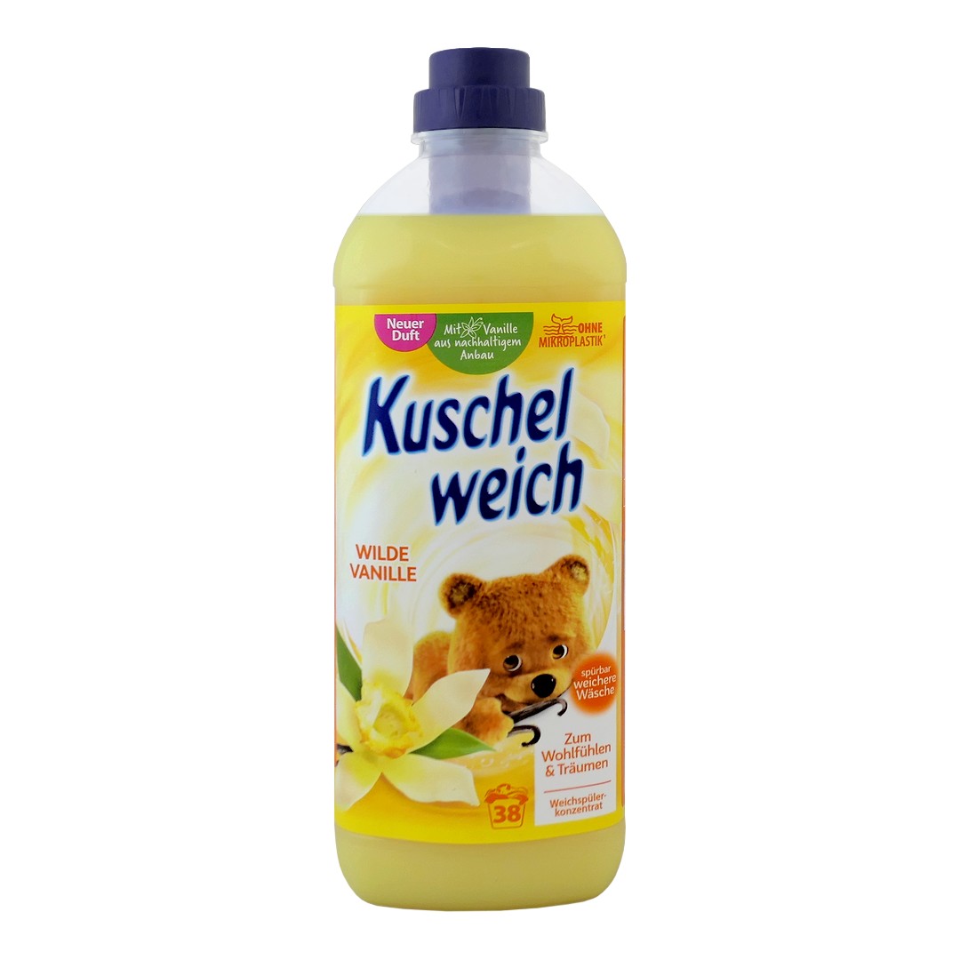 Kuschelweich (Německo) KUSCHEL WEICH Aviváž 1L (38dávek) Aviváž 1L KUSCHEL WEICH: WILDE VANILLE (žlutá)