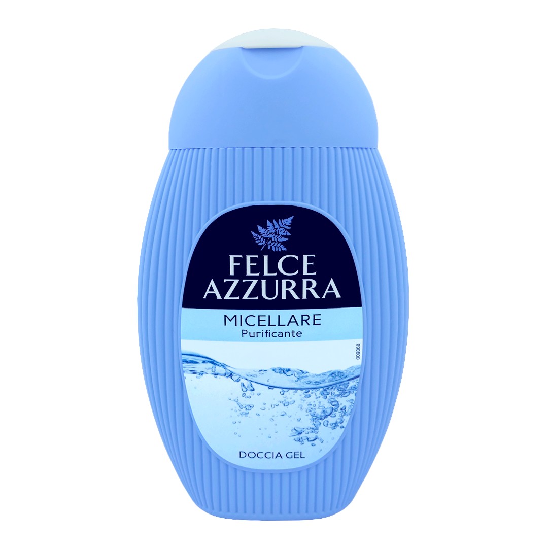 Felce Azzurra (Itálie) FELCE AZZURRA Sprchový gel 250ml Sprchový gel 250ml FELCE AZZURRA: MICELLARE PURIFICANTE (světle modrá)