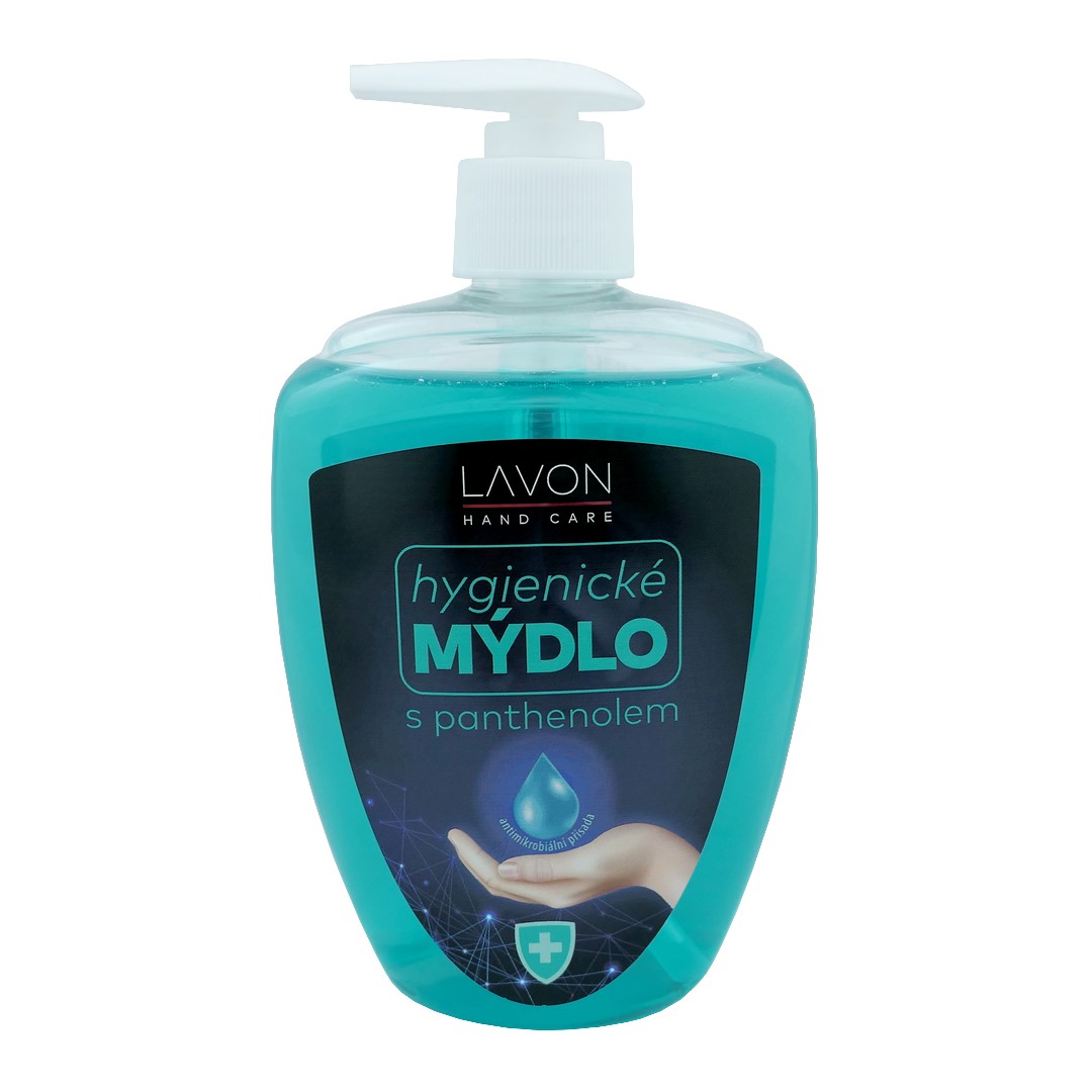 LAVON (ČR) LAVON HAND CARE Hygienické mýdlo - pumpička 500ml LAVON HYGIENICKÉ MÝDLO: S PANTHENOLEM (modrozelená)