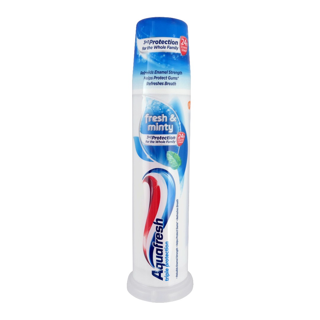 GSK (Velká Británie) AQUAFRESH TRIPLE PROTECTION FRESH&MINTY Zubní pasta s aplikátorem 100ml