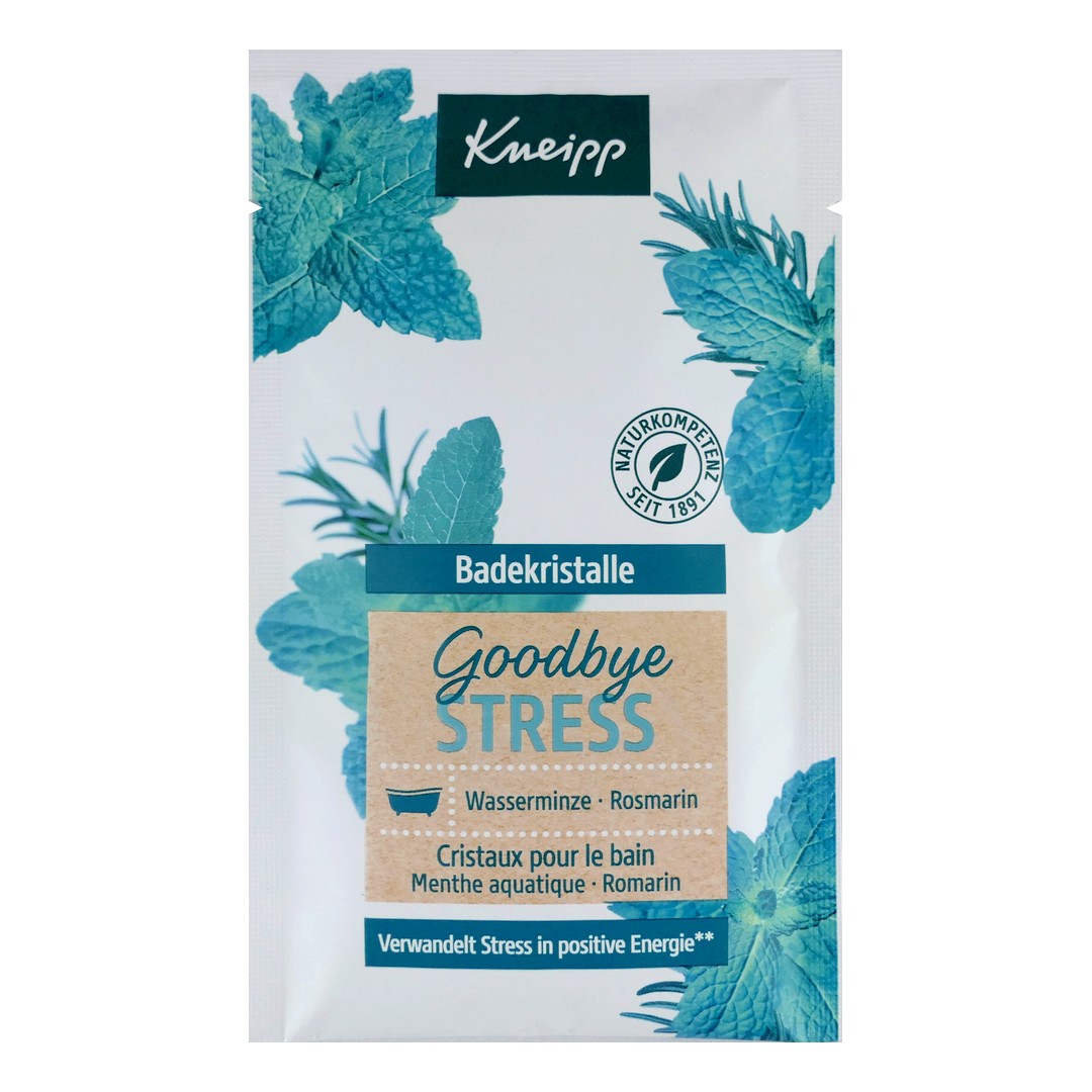 Kneipp (Německo) KNEIPP BADEKRISTALLE Sůl do koupele 60g KNEIPP BADEKRISTALLE: GOODBYE STRESS (modrozelená)