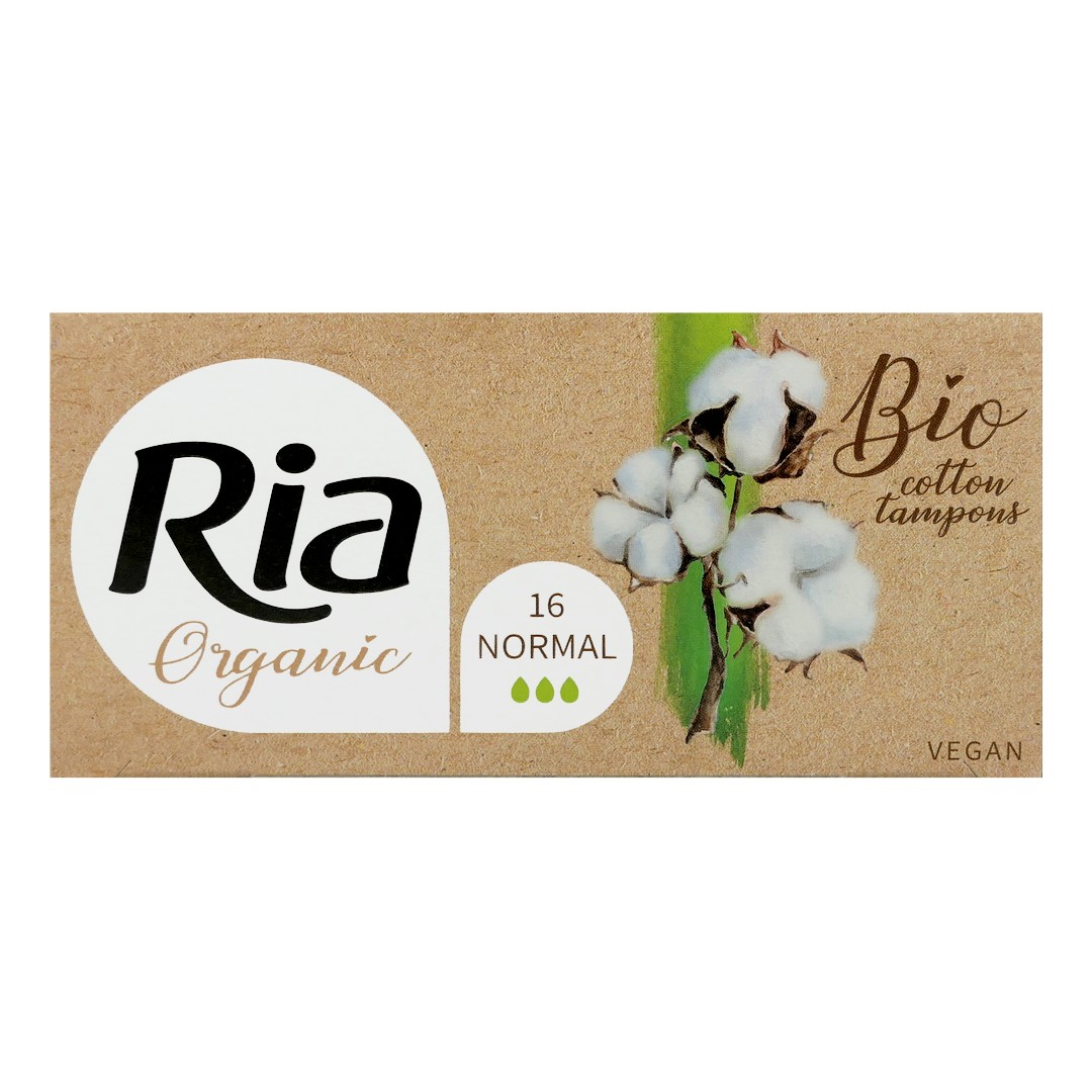 Hartmann-Rico RIA ORGANIC BIO Tampony dámské 16ks RIA ORGANIC BIO: NORMAL (zelená)