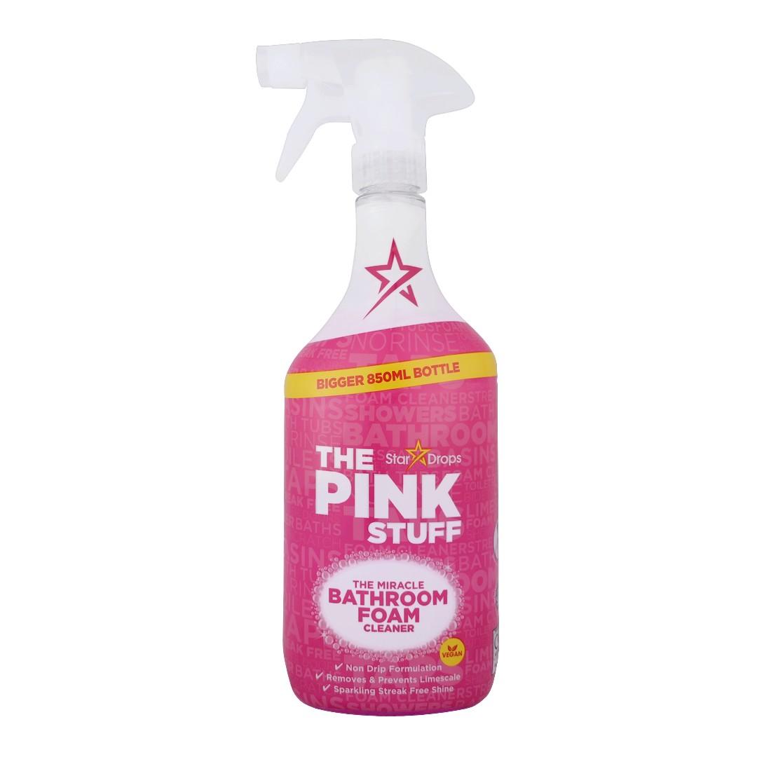 Stardrops (GB) PINK STUFF THE MIRACLE BATHROOM FOAM CLEANER Zázračný pěnový čistič koupelen - rozpěňovač 850ml