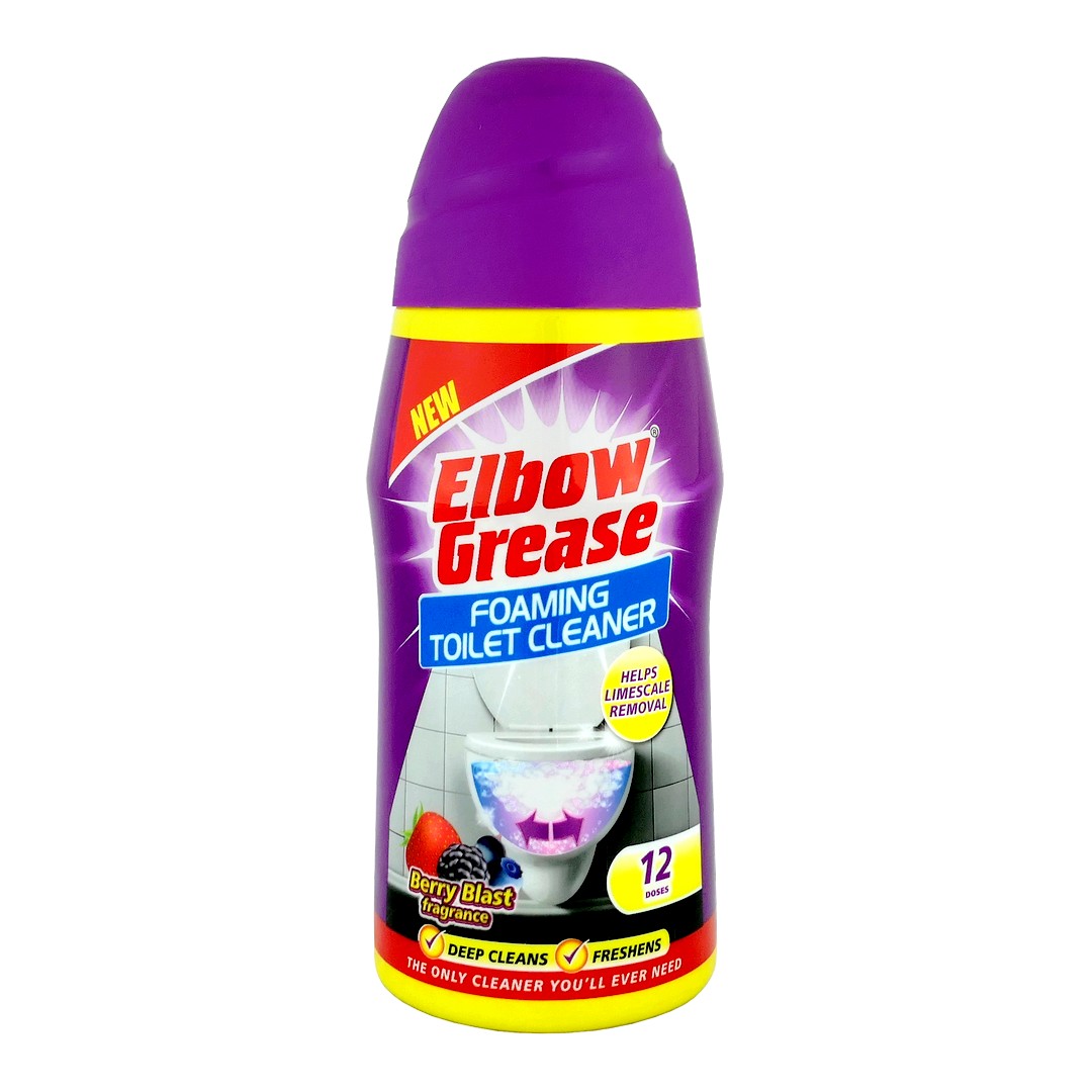 Elbow Grease (UK) ELBOW GREASE FOAMING TOILET CLEANER Pěnový čistič toalet 500g (12dávek) ELBOW GREASE FOAMING TOILET CLEANER 500g: BERRY BLAST (fialová)