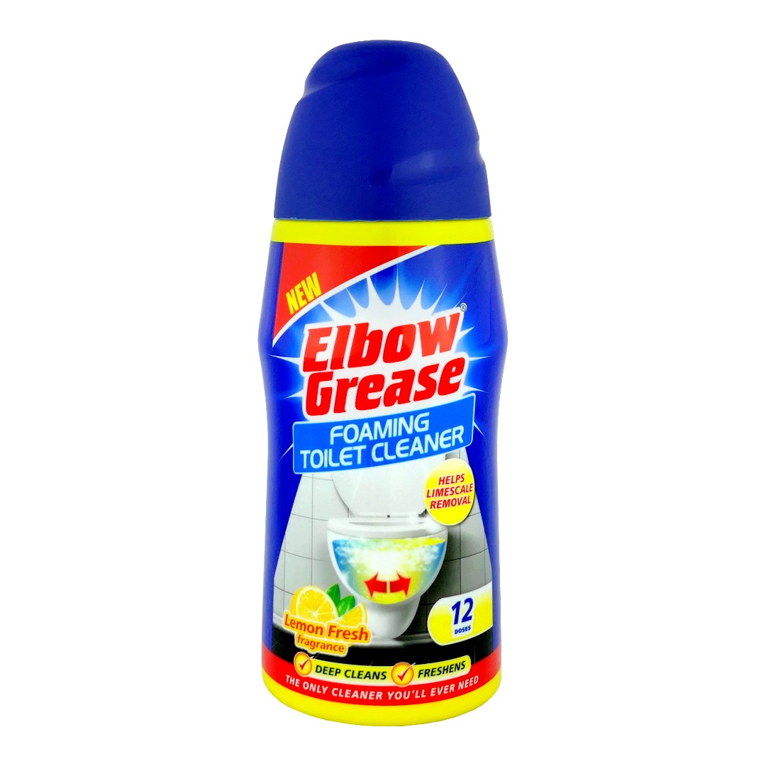 Elbow Grease (UK) ELBOW GREASE FOAMING TOILET CLEANER Pěnový čistič toalet 500g (12dávek) ELBOW GREASE FOAMING TOILET CLEANER 500g: LEMON FRESH (modrá)