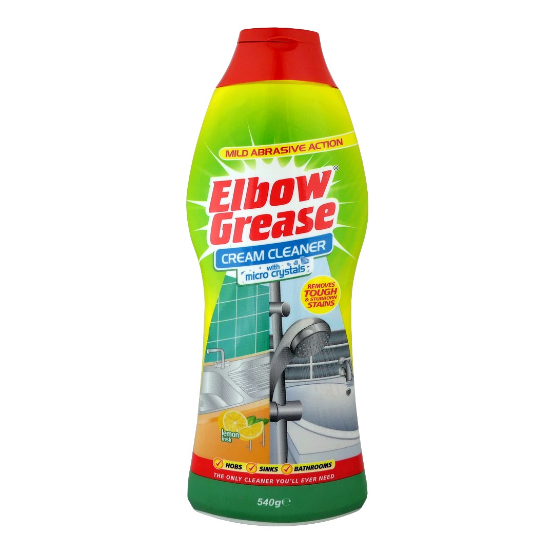 Elbow Grease (UK) ELBOW GREASE CREAM CLEANER WITH MICROCRYSTALS Tekutý písek 540g ELBOW GREASE CREAM CLEANER WITH MICROCRYSTALS 540g: LEMON FRESH (zelená)