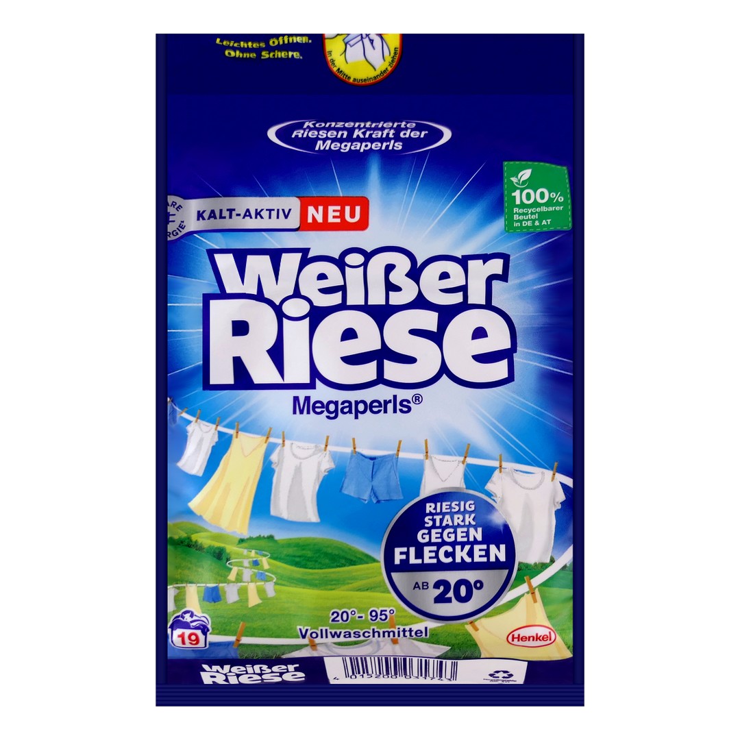 Henkel WEISSER RIESE MEGAPEARLS Univerzální koncentrovaný prací prášek 1,14kg (19dávek)