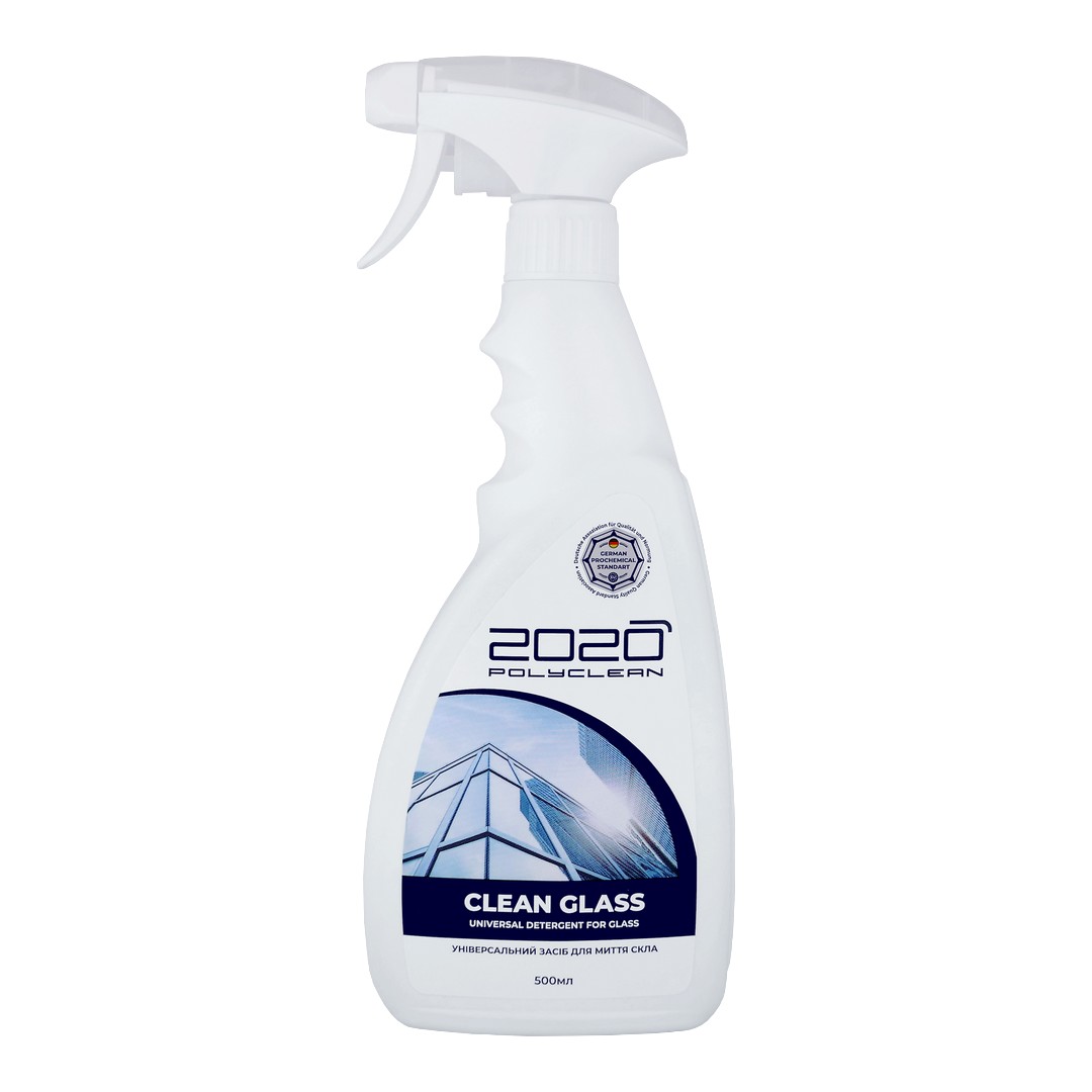 2K (DE+UA) 2020 POLYCLEAN CLEAN GLASS Univerzální čistič skel - sprej 500ml