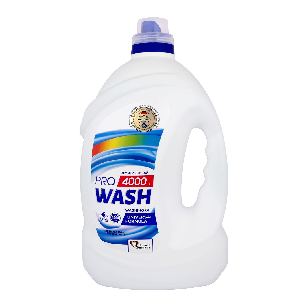 2K (DE+UA) PROWASH WASHING GEL Prací gel 4kg (100dávek) - UNIVERSAL