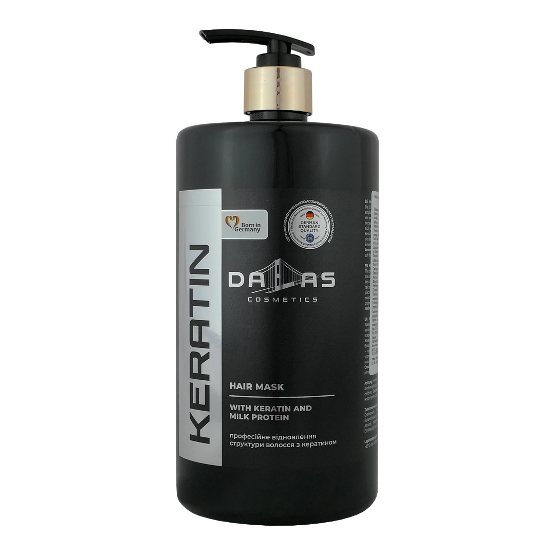 2K (DE+UA) DALAS COSMETICS HAIR MASK Maska na vlasy 900ml DALAS Maska 900ml: KERATIN (stříbrná)