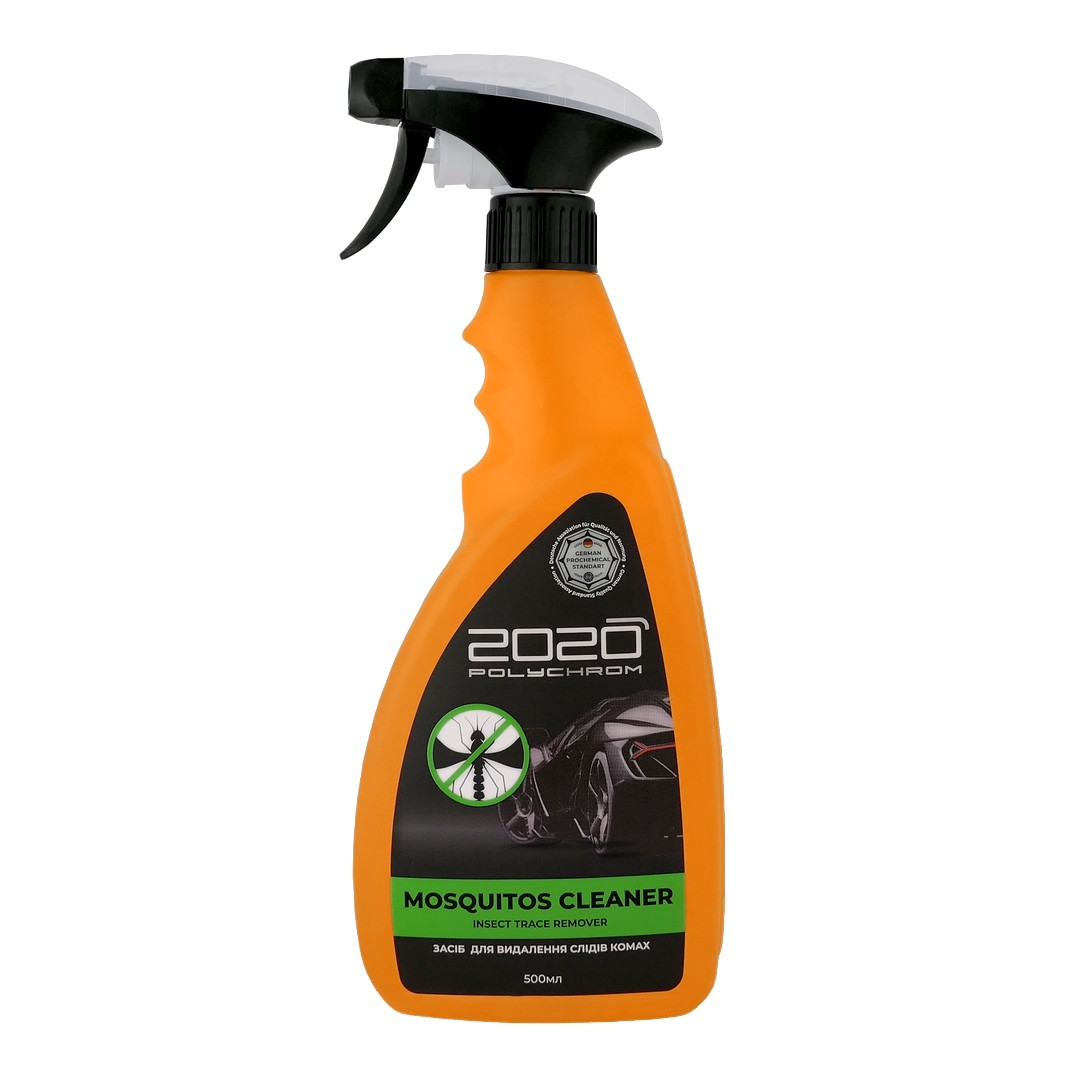 2020 Polychrom (DE+UK) 2020 POLYCHROM MOSQUITOS CLEANER Odstraňovač stop hmyzu z aut - mechanický aplikátor 500ml