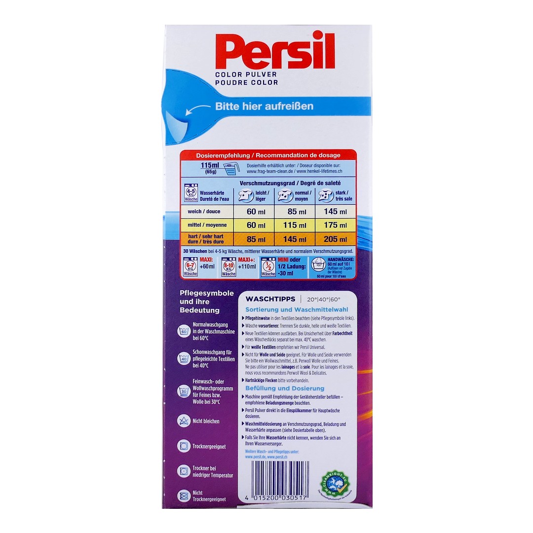 Henkel PERSIL Prací prášek 1,95kg (30dávek) PERSIL Prací prášek 1,95kg (30d.): UNIVERSAL (zelená)