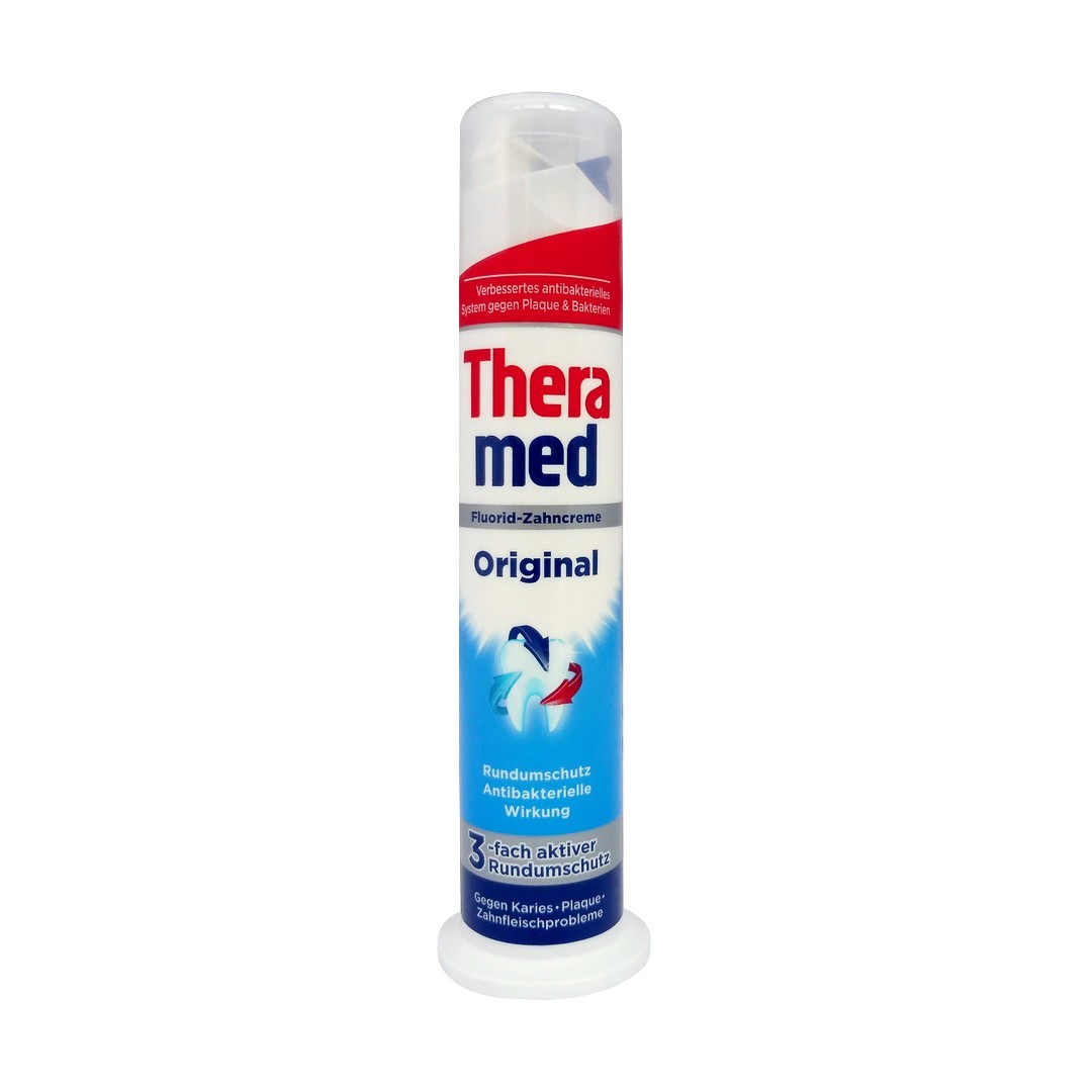 Schwarzkopf & Henkel THERAMED Zubní pasta s aplikátorem 100ml Zubní pasta THERAMED: ORIGINAL (modrá)