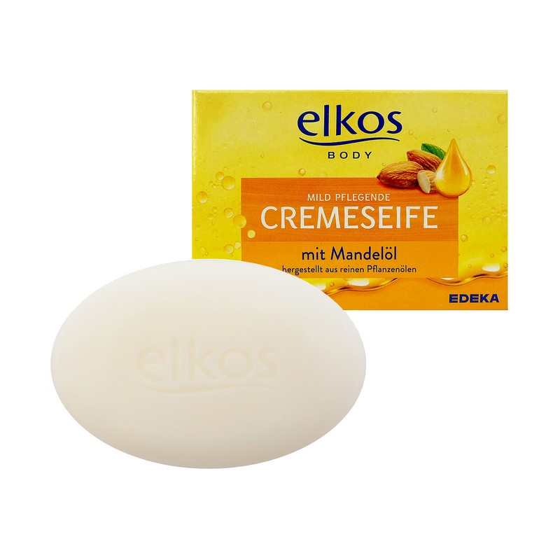 Elkos (Německo) ELKOS BODY Tuhé mýdlo s mandlovým olejem 150g