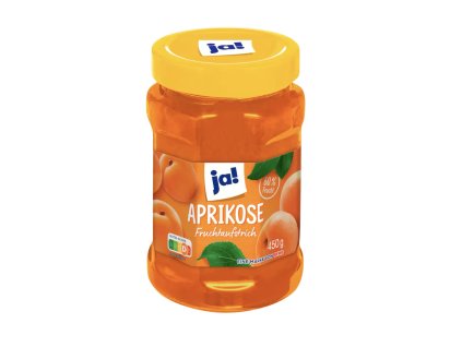 JA meruňkový džem 60 % ovoce, 450 g